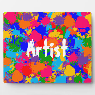 Paint Splatter Plaque