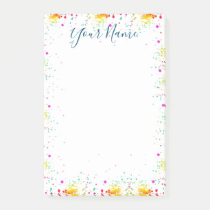Paint Splatter Post-it Notes
