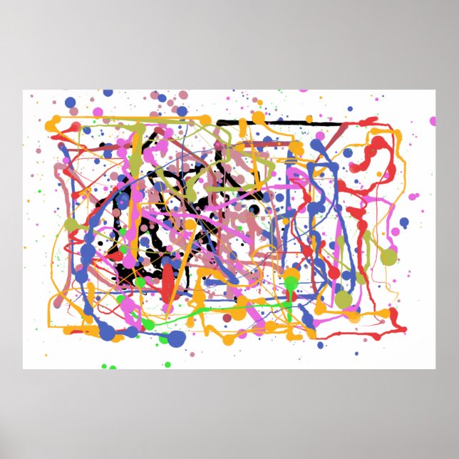 Paint Splatter Poster (Front)
