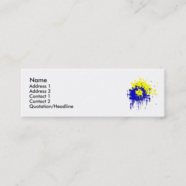 Paint Splatter Profile Cards (Front)