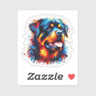Paint Splatter Rottweiler