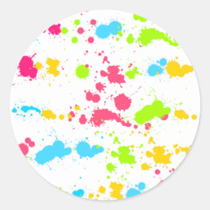 Paint Splatter Sticker
