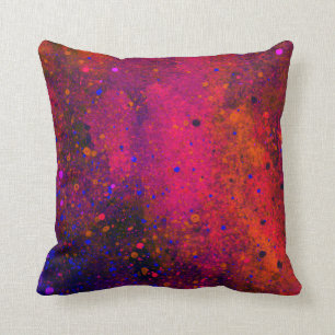 Paint Splatter Throw Pillow