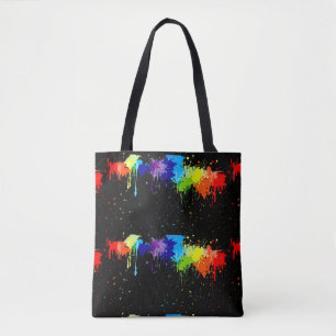 Paint Splatter Tote Bag
