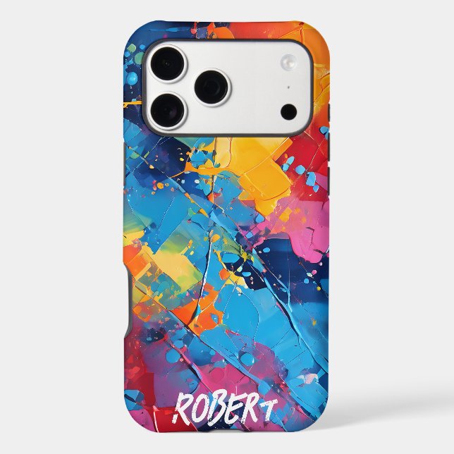 Paint Splatters Abstract Art (Back)