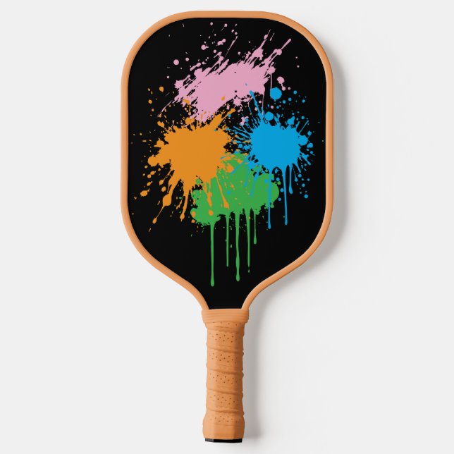 Paint Splatters  Pickleball Paddle (Back)