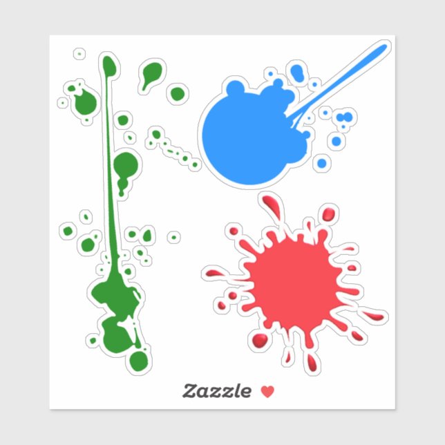 Paint Splatters Sticker (Sheet)