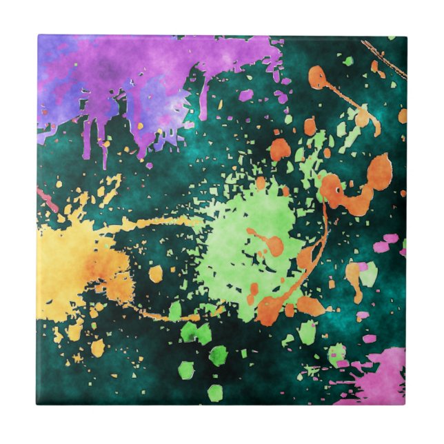 PAINT SPLATTERS Tile (Front)