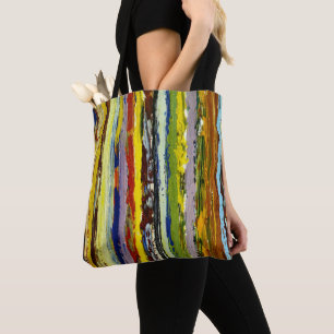 Paint Streak Abstract Tote Bag