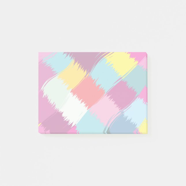 Paint strokes abstract design post-it notes (Front)