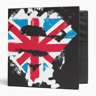 Paint Strokes British S-Shield Binder