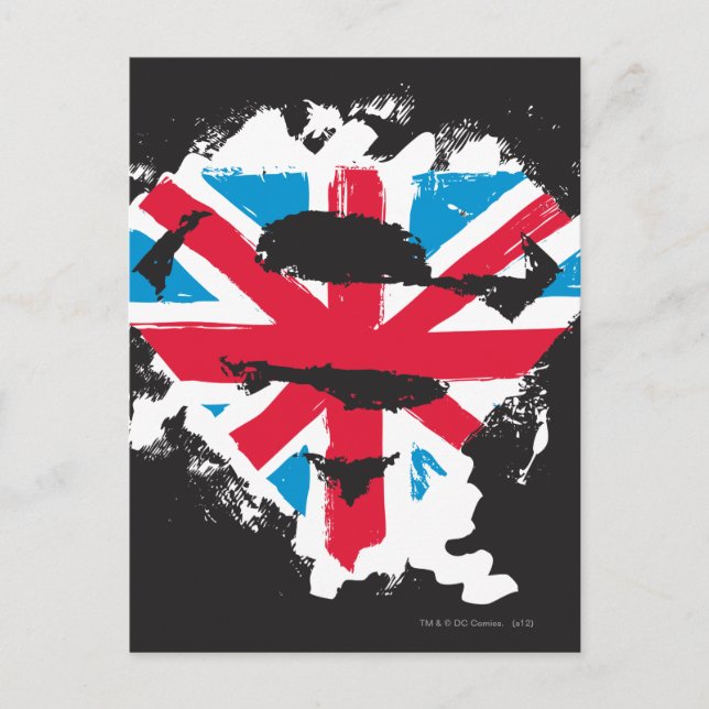 Paint Strokes British S-Shield Postcard (Front)