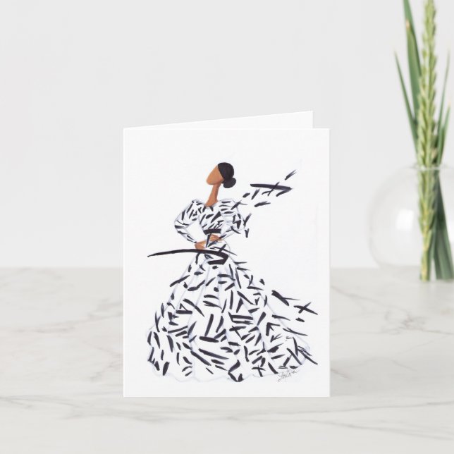 Paint Strokes Thank You Card (Front)