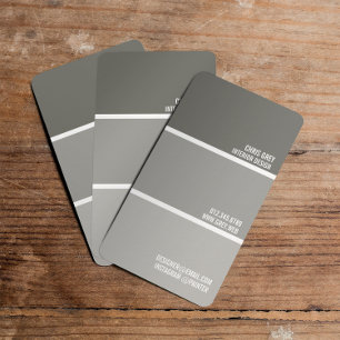 Paint Swatch Warm Grey Paint Chips Painter Business Card