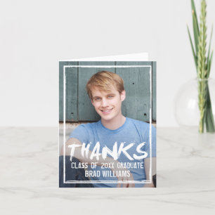 Paint The Town Graduation Thank You Card