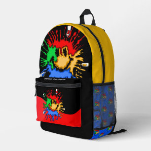 Paint Tube Smile Printed Backpack