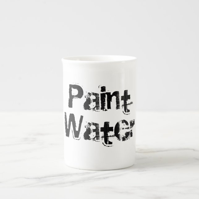 Paint Water, An artist's favourite cup! Bone China Mug (Front)