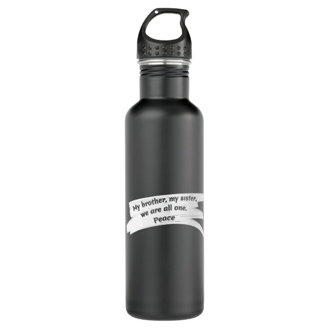Paint Wipe Peace Message 710 Ml Water Bottle (Front)