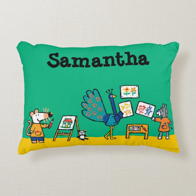 Paint with Maisy! Decorative Pillow (Front)