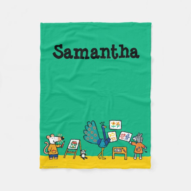 Paint with Maisy! Fleece Blanket (Front)