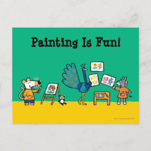 Paint with Maisy! Postcard
