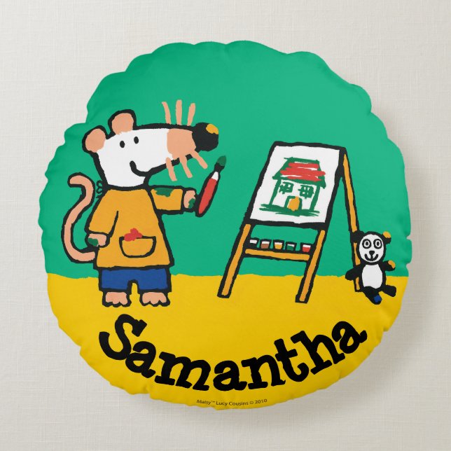 Paint with Maisy! Round Pillow (Front)
