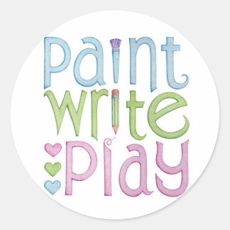 Paint Write Play Sticker