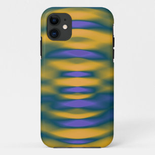 Paint Yellow and Blue Background iPhone 11 Case