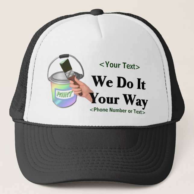 Paint Your Way - Customize Trucker Hat (Front)