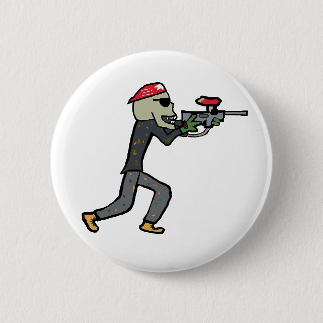 Paintball 2 Inch Round Button (Front)