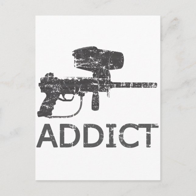 Paintball Addict Postcard (Front)