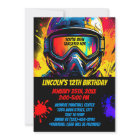 Paintball Anniversaire Invitation numérique ou imp