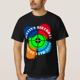 Paintball Anniversaire t-shirts de fête pour paren