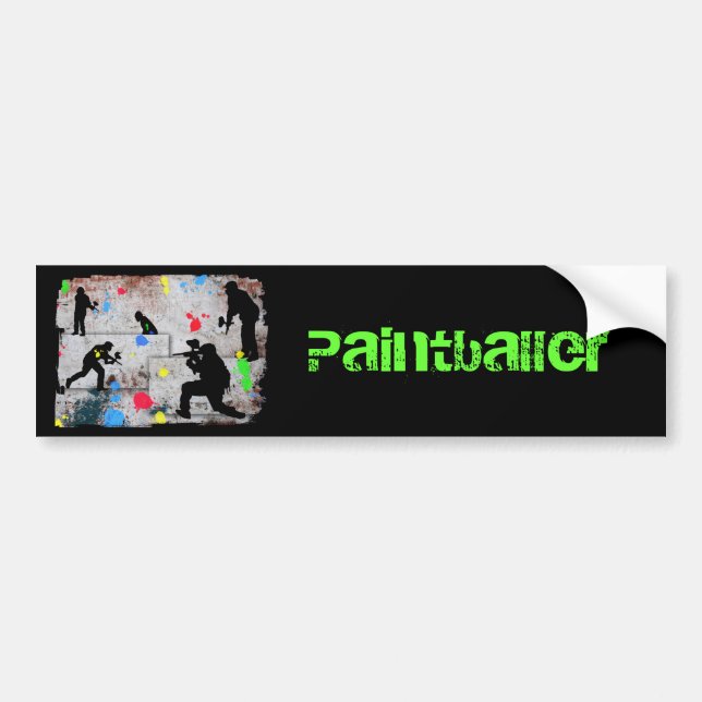 Paintball Battle Bumper Sticker (Front)