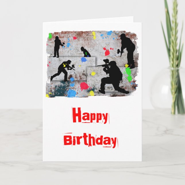 Paintball Battle Edges Card (Front)