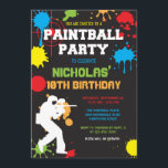 Paintball Birthday Invitation / Paintball Birthday<br><div class="desc">Paintball Birthday Invitation / Paintball Birthday</div>