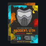 Paintball Birthday Invitation | Paintball Party<br><div class="desc">Paintball Birthday Invitation
Ready to be personalized by you!</div>