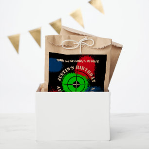 Paintball Birthday party favour bags for treats