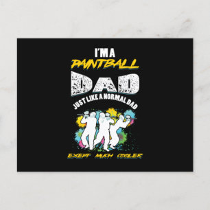 Paintball Dad Father Paintball Player Gift Postcard