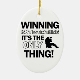 paintball design ceramic ornament