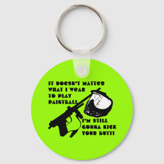 Paintball Equipment Keychain