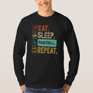 Paintball For Men Women Boy Eat Sleep Repeat T-Shirt