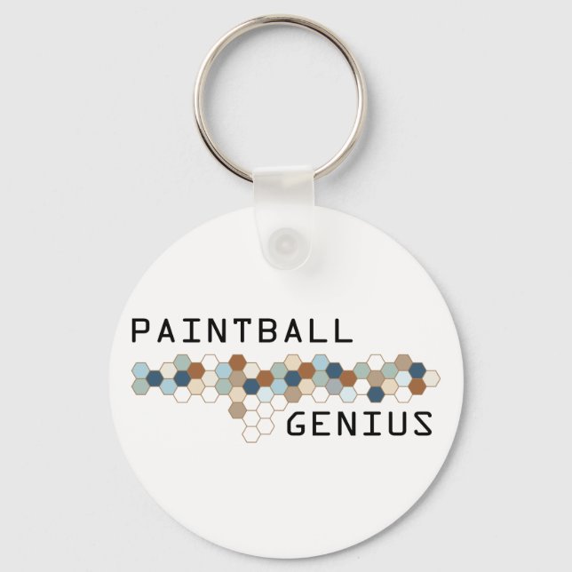 Paintball Genius Keychain (Front)