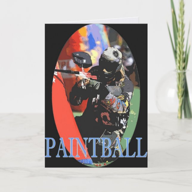 Paintball Greeter Card (Front)