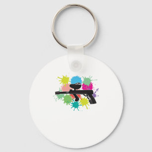 Paintball Gun Marker Paintball Player Gift Keychain