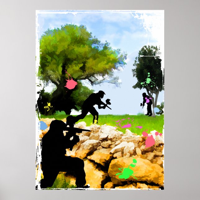 Paintball in the Spring Poster (Front)