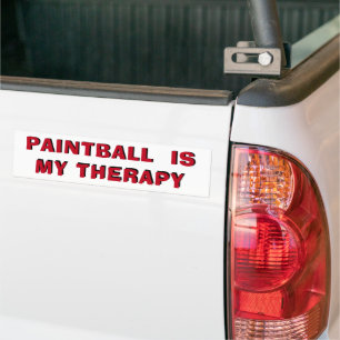 Paintball is My Therapy Bumper Sticker