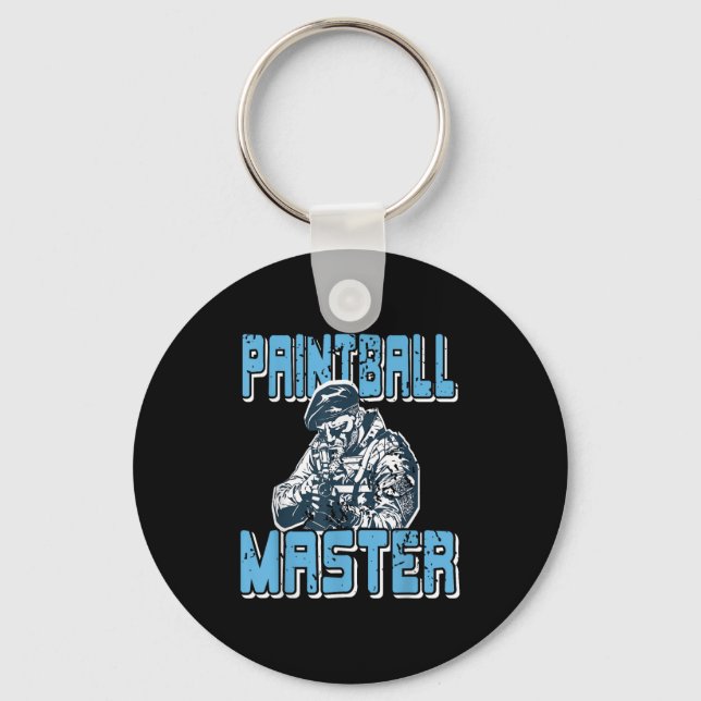 Paintball Master Tactical Game Sniper Chamon  Keychain (Front)