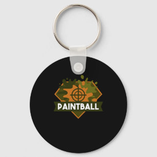 Paintball Military Target Paintball Marker Gift Keychain