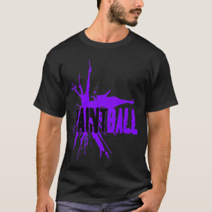 Paintball neon purple blk T-Shirt